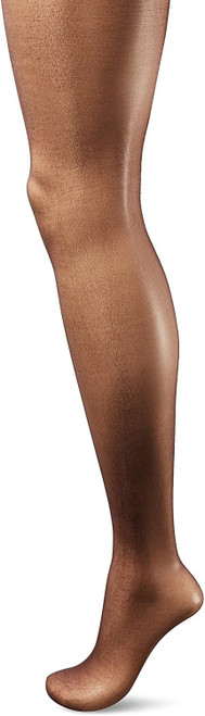L'eggs womens L'eggs Women's Silken Mist Ultra Sheer Run Resistant Control Top - Multiple Packs Availabl pantyhose, Black Mist 1-pack, Queen US