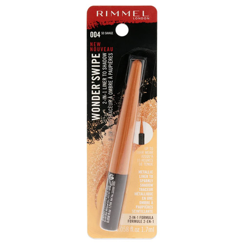 Rimmel London Wonder Swipe 2-in-1 Liner to Shadow - 004 So Savage Eyeliner Women 0.06 oz