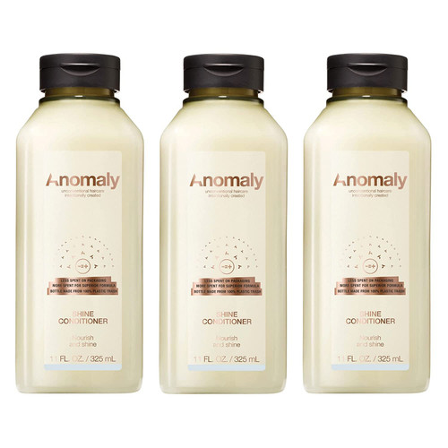 Anomaly Shine Deep Conditioner Detangler with Jojoba Oil & Murumuru Butter for Dry Hair | Anti Frizz Control | Sulfate Free & Paraben Free | Eco Friendly Sustainable Ocean Plastic Packaging, 11 fl oz. (Pack of 3) Anomaly Shine Deep Conditioner Detangler with Jojoba Oil & Murumuru Butter for Dry Hair | Anti Frizz Control | Sulfate Free & Paraben Free | Eco Friendly Sustainable Ocean Plastic Packaging, 11 fl oz. (Pack of 3)