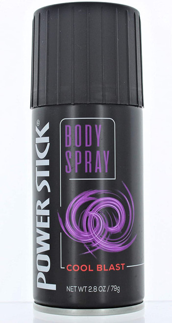 Cool Blast Deodorant Body Spray Power Stick Body Spray 2.8 oz Men