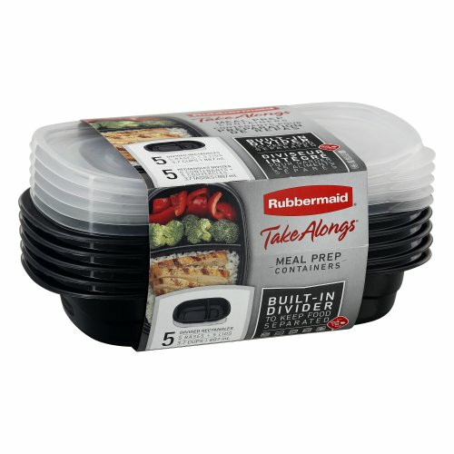 Rubbermaid Take Alongs 3.7 cups Black Food Container and Lid 5 pk - Total  Qty: 1