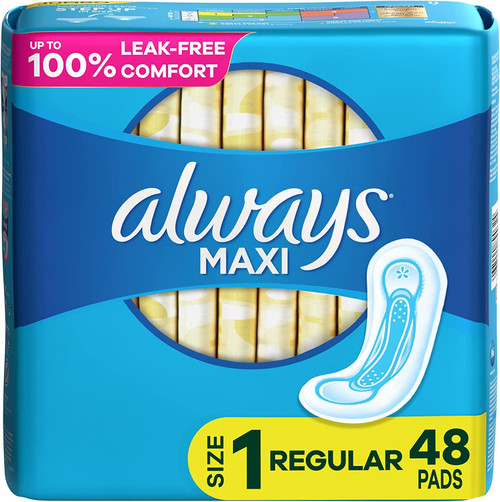 Always Radiant Pads, Size 4, Overnight Absorbency, Scented, 20 Count - Name  Brand Overstock