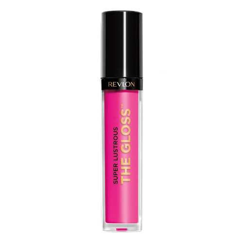 Revlon Lip Gloss, Super Lustrous The Gloss, Non-Sticky, High Shine Finish, 232 Pink Obsessed, 0.13 Oz