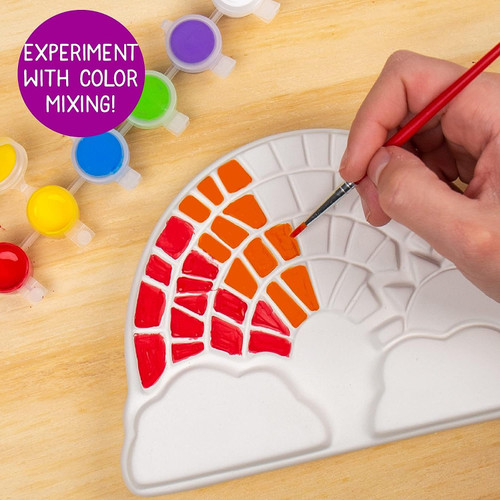 Creative Roots Paint Your Own Rainbow Stepping Stone Craft Kits