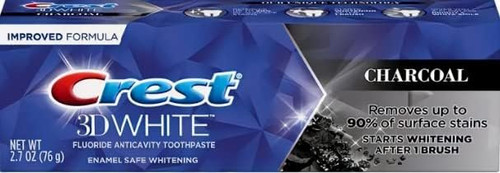 Crest 3D White Charcoal Teeth Whitening Toothpaste, Enamel Safe - 2.7 oz (76g) - 1 Count Crest 3D White Charcoal Teeth Whitening Toothpaste, Enamel Safe - 2.7 oz (76g) - 1 Count