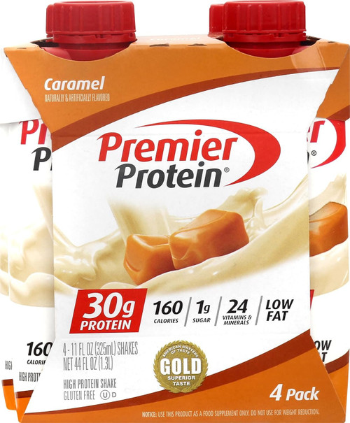 Premier Protein Caramel Shakes, 4 Count Premier Protein Caramel Shakes, 4 Count