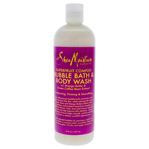 Sheamoisture Superfruit Complex Bubble Bath & Body Wash 16 Oz