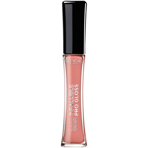 L’Oreal Paris Makeup Infallible 8 Hour Hydrating Lip Gloss, Shell Pink, 0.21 Fl Oz