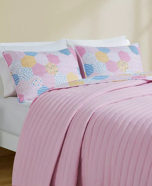 Patchwork Reversible 3-Pc. Full Queen Mini Set