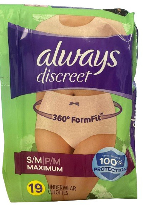 Always Discreet - Always Discreet, Discreet - Underwear, S/M, 32 CT (32 ct), Shop