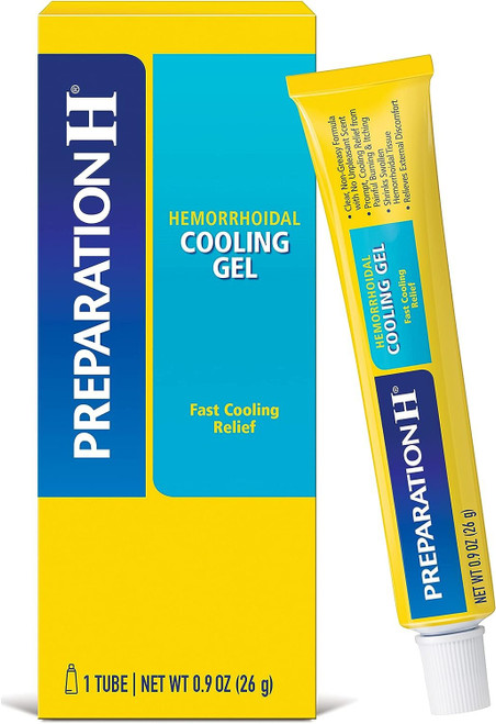 Preparation H Hemorrhoid Cooling Gel with Aloe for Fast Discomfort Relief - 0.9 Oz Tube