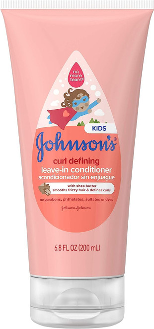 Johnson's Baby Curl Defining Tear-Free Kids' Leave-in Conditioner with Shea Butter, Paraben-, Sulfate- & Dye-Free Formula, Hypoallergenic & Gentle for Toddlers' Hair, 6.8 fl. Oz Johnson's Baby Curl Defining Tear-Free Kids' Leave-in Conditioner with Shea Butter, Paraben-, Sulfate- & Dye-Free Formula, Hypoallergenic & Gentle for Toddlers' Hair, 6.8 fl. Oz