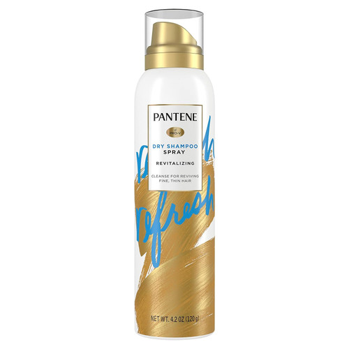 Pantene Pro-V Refresh Dry Shampoo Spray, Volumizing and Cleansing with Vitamin B5, for Fine, Thin and Color Treated Hair, 4.2 oz