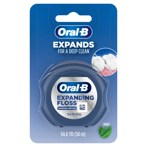 Oral-B Expanding Dental Floss, Mint, 54.6 YD (Pack Of 1) Oral-B Expanding Dental Floss, Mint, 54.6 YD (Pack Of 1)