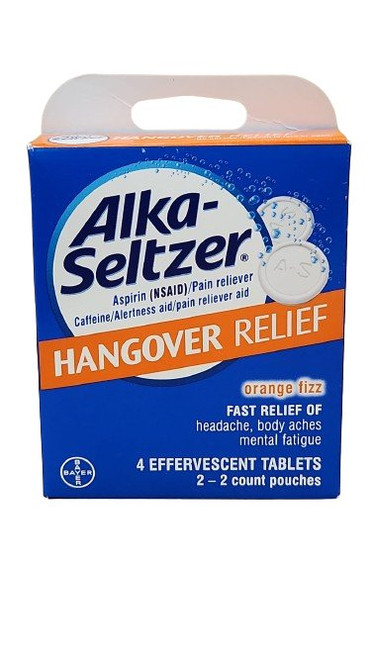 Alka-Seltzer Hangover Relief 4 Effervescent Tablets Alka-Seltzer Hangover Relief 4 Effervescent Tablets