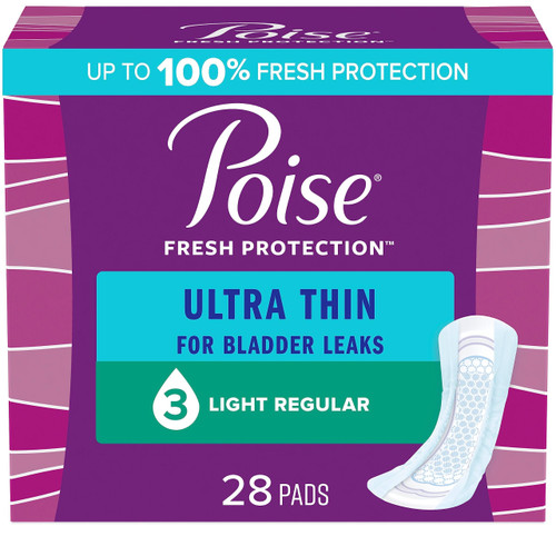 Poise Pads (Gm), Ultra Thin Light Regular Length, 28 Count