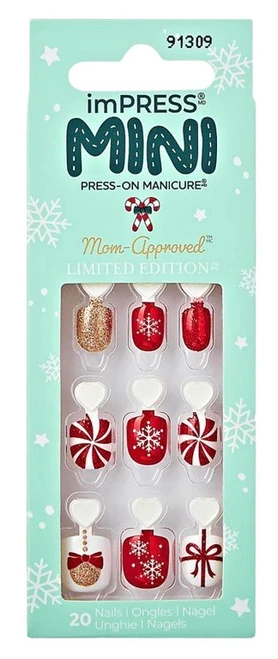 ImPRESS Mini Press On Manicure Snow Day 91309