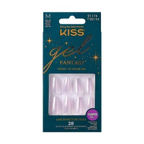 Kiss Gel Fantasy Ready To Wear Gel 28 Nails Sculpted Nails 91174 Kiss Gel Fantasy Ready To Wear Gel 28 Nails Sculpted Nails 91174