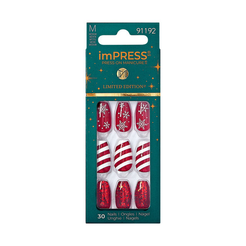 imPress Holiday Press On Manicure Size M Truth or Dear 91192 imPress Holiday Press On Manicure Size M Truth or Dear 91192