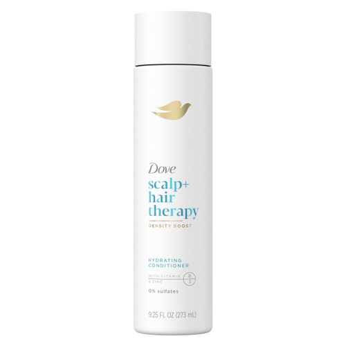 Dove Density Boost Hydrating Conditioner Scalp Therapy for Dry Hair, with Vitamin B3, Zinc and 0% Sulfates, 9.25 oz Dove Density Boost Hydrating Conditioner Scalp Therapy for Dry Hair, with Vitamin B3, Zinc and 0% Sulfates, 9.25 oz