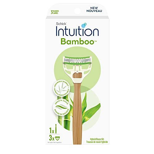 Schick Intuition Bamboo Disposable Razors for Women, 3ct