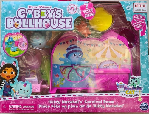 Dreamworks Gabby's Dollhouse Kitty Narwhal's Carnival Room: Netflix