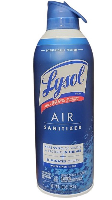 Lysol Air Sanitizer Spray, White Linen Scent, 10 Fl. Oz Lysol Air Sanitizer Spray, White Linen Scent, 10 Fl. Oz