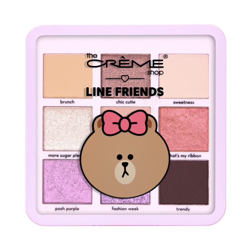 The Crème Shop | LINE FRIENDS - CHOCO’S SWEET & LOVELY Eyeshadow Palette | 9 Rosy Multi-Finish Shades The Crème Shop | LINE FRIENDS - CHOCO’S SWEET & LOVELY Eyeshadow Palette | 9 Rosy Multi-Finish Shades