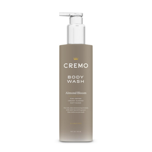 Cremo Skin Moisturizing Almond Bloom Women's Body Wash, Notes of Spicy Pink Pepper, Creamy Almond, and Soft Suede, 16 Fl Oz Cremo Skin Moisturizing Almond Bloom Women's Body Wash, Notes of Spicy Pink Pepper, Creamy Almond, and Soft Suede, 16 Fl Oz