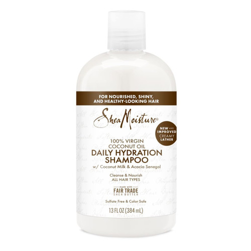 SheaMoisture Daily Hydration Shampoo 100% Virgin Coconut Oil for All Hair Types Sulfate-Free 13 oz SheaMoisture Daily Hydration Shampoo 100% Virgin Coconut Oil for All Hair Types Sulfate-Free 13 oz