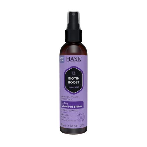 HASK Thickening BIOTIN 5-in-1 Leave In Conditioner Spray for all hair types, color safe, gluten free, sulfate free, paraben free - 6 Fl Oz HASK Thickening BIOTIN 5-in-1 Leave In Conditioner Spray for all hair types, color safe, gluten free, sulfate free, paraben free - 6 Fl Oz