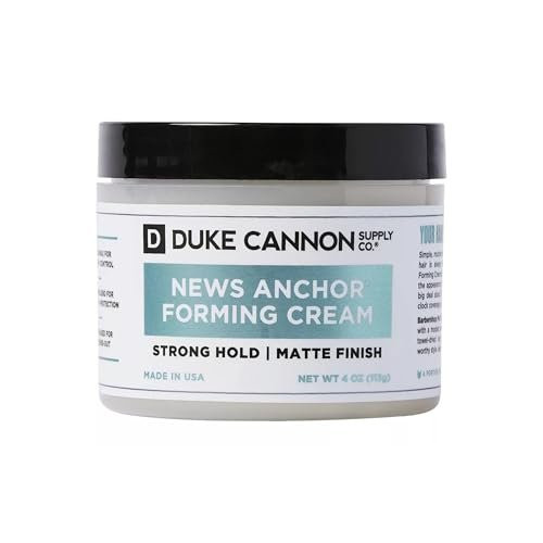 Duke Cannon Supply Co. News Anchor® Forming Cream - Medium to Strong Hold, Matte Finish, 4 oz. Duke Cannon Supply Co. News Anchor® Forming Cream - Medium to Strong Hold, Matte Finish, 4 oz.