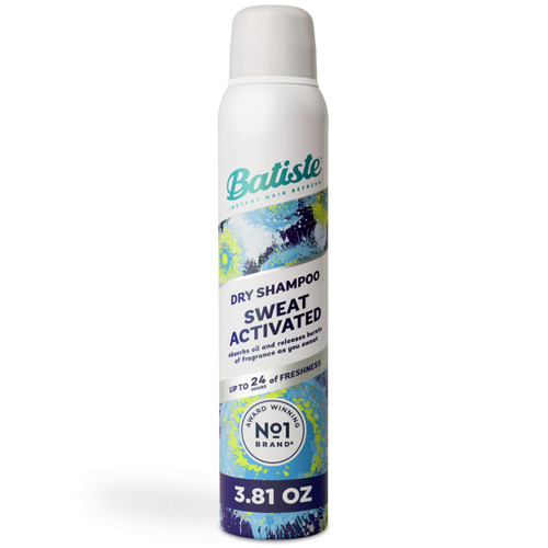 Batiste Sweat Activated Dry Shampoo, Neutralizes Odor for Up to 24 Hours & Prevents Sweat Buildup in Hair, Waterless Shampoo, 3.81 Oz Batiste Sweat Activated Dry Shampoo, Neutralizes Odor for Up to 24 Hours & Prevents Sweat Buildup in Hair, Waterless Shampoo, 3.81 Oz