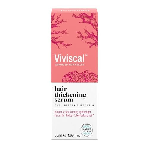 Viviscal Hair Thickening Serum, Instant Lightweight Hair Product, Leave-in Elixir for Thicker, Fuller Looking Hair, with Keratin & Biotin, 50ml (1.69 fl. oz.) Viviscal Hair Thickening Serum, Instant Lightweight Hair Product, Leave-in Elixir for Thicker, Fuller Looking Hair, with Keratin & Biotin, 50ml (1.69 fl. oz.)