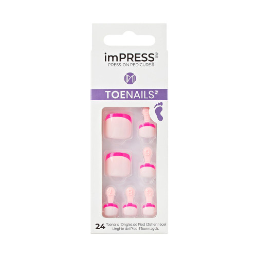 KISS imPRESS Color No Glue Pedi Press-On Toenails, Includes 24 Nails, Prep Pad, 1 Manicure Stick, 1 Mini File (Enjoy Today) KISS imPRESS Color No Glue Pedi Press-On Toenails, Includes 24 Nails, Prep Pad, 1 Manicure Stick, 1 Mini File (Enjoy Today)