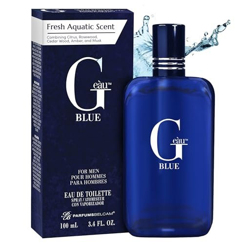 PB ParfumsBelcam G Eau Blue Eau de Toilette Spray – Men’s Cologne, Long-Lasting Summer Fragrance for Men and Teen Boys, Perfume para Hombre – 3.4 Fl Oz – Fresh Blue Scent PB ParfumsBelcam G Eau Blue Eau de Toilette Spray – Men’s Cologne, Long-Lasting Summer Fragrance for Men and Teen Boys, Perfume para Hombre – 3.4 Fl Oz – Fresh Blue Scent