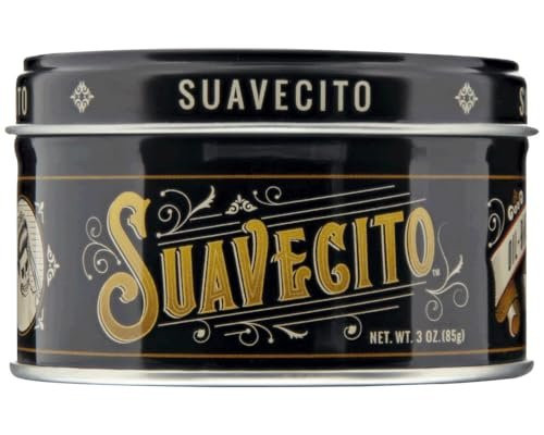 Suavecito Oil Based Pomade 3 oz Tin Can - Original Scent Hair Styling Long Lasting Hold, Healthy High Shine, For All Hair Types - Smooth Slickback To Pompadour Rockabilly Style Grease Suavecito Oil Based Pomade 3 oz Tin Can - Original Scent Hair Styling Long Lasting Hold, Healthy High Shine, For All Hair Types - Smooth Slickback To Pompadour Rockabilly Style Grease