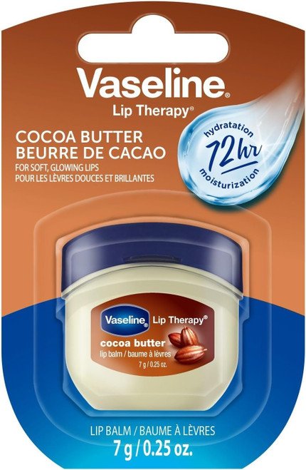 Vaseline Lip Therapy Lip Balm Mini, Cocoa Butter, 0.25 oz