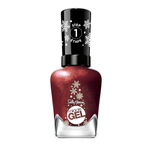 Sally Hansen Miracle Gel, Holiday Romance, Long Lasting, Gel-Like Formula, No UV Lamp Needed, Opaque, Shimmery Red Nail Polish Sally Hansen Miracle Gel, Holiday Romance, Long Lasting, Gel-Like Formula, No UV Lamp Needed, Opaque, Shimmery Red Nail Polish