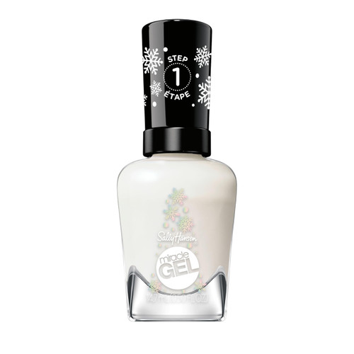 Sally Hansen Miracle Gel™, Snow Day, Long Lasting, Gel-Like Formula, No UV Lamp Needed, White Glitter Nail Polish Sally Hansen Miracle Gel™, Snow Day, Long Lasting, Gel-Like Formula, No UV Lamp Needed, White Glitter Nail Polish
