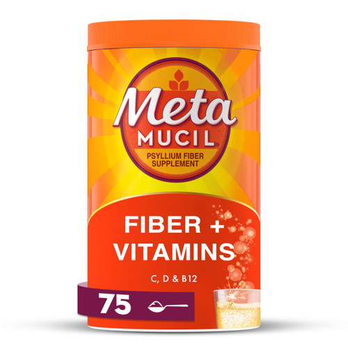 Metamucil, Metamucil 4-in-1 Fiber + Vitamins C D & B12 Fizzy Fiber Supplement Powder - Citrus, 24.9 Ounce Metamucil, Metamucil 4-in-1 Fiber + Vitamins C D & B12 Fizzy Fiber Supplement Powder - Citrus, 24.9 Ounce