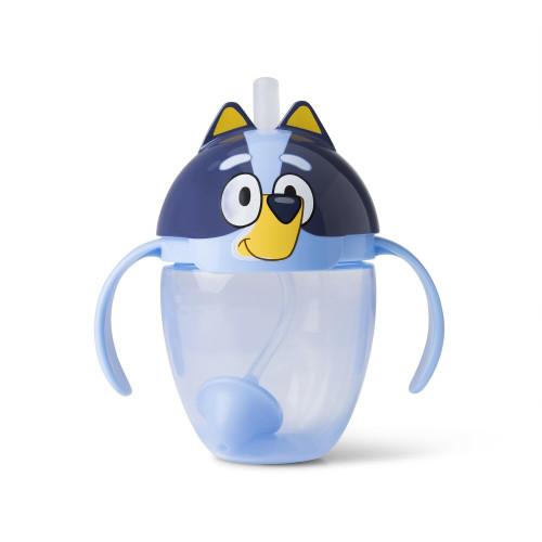 The First Years Bluey Trainer Weighted Straw Cup - Toddler Cups with Weighted Straw - Baby and Toddler Straw Cup Spill Proof - Bluey Toddler Feeding Supplies - Ages 6 Months and Up - 7 Ounce The First Years Bluey Trainer Weighted Straw Cup - Toddler Cups with Weighted Straw - Baby and Toddler Straw Cup Spill Proof - Bluey Toddler Feeding Supplies - Ages 6 Months and Up - 7 Ounce