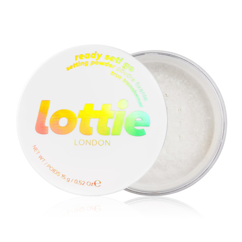 Lottie London Ready Set! Go in True Translucent, Lightweight Pressed Setting Powder, Infused with Hyaluronic Acid, Long-wear & Soft-Focus Matte Finish Lottie London Ready Set! Go in True Translucent, Lightweight Pressed Setting Powder, Infused with Hyaluronic Acid, Long-wear & Soft-Focus Matte Finish
