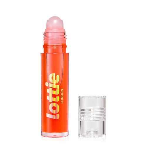 Lottie London Roller Glaze in O.J., color changing nourishing lip oil which adapts to the natural pH in your lips Lottie London Roller Glaze in O.J., color changing nourishing lip oil which adapts to the natural pH in your lips