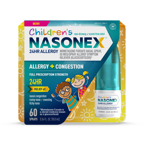 Nasonex Children's 24HR Allergy Nasal Spray, Non-Drowsy Relief for Kids, Full Prescription Strength - 60 Spray Nasonex Children's 24HR Allergy Nasal Spray, Non-Drowsy Relief for Kids, Full Prescription Strength - 60 Spray