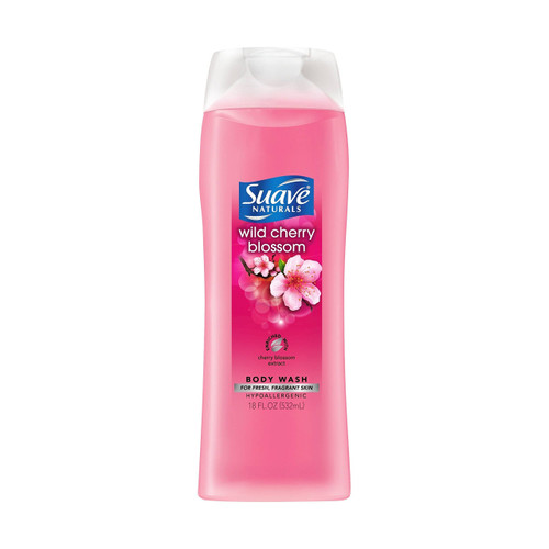 Suave Essentials Wild Cherry Blossom Body Wash, 18 Fl. Oz., Pack of 2 Suave Essentials Wild Cherry Blossom Body Wash, 18 Fl. Oz., Pack of 2