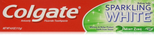 Colgate Sparkling White Mint Zing Gel Toothpaste, 4 Ounce Colgate Sparkling White Mint Zing Gel Toothpaste, 4 Ounce