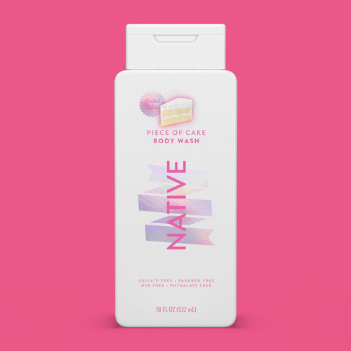 Native Body Wash Contains Naturally Derived Ingredients | For Women & Men, Sulfate, Paraben, & Dye Free Leaving Skin Soft and Hydrating | Piece of Cake 18 oz Native Body Wash Contains Naturally Derived Ingredients | For Women & Men, Sulfate, Paraben, & Dye Free Leaving Skin Soft and Hydrating | Piece of Cake 18 oz
