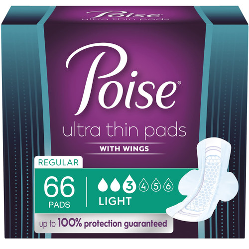 Ultra Thin Pads with Wings - Light Absorbency -66 Count