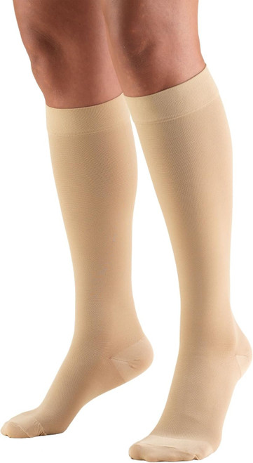 Truform 20-30 mmHg Compression Stockings Beige, Large, 1 Pair